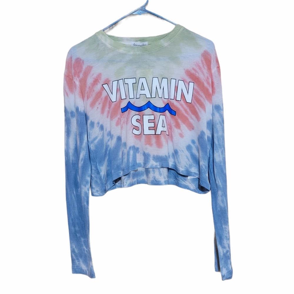 Women's Dreamsicle Tie Dye Crop Top NWT Sz Small